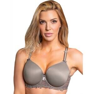 NEW FIT FULLY YOURS elise moulded bra in dark taupe